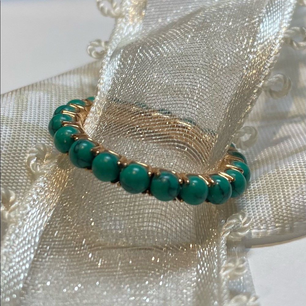 18 Gold Turquoise Ring